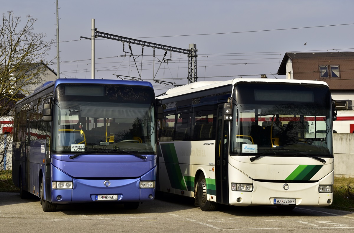 Ilava, Irisbus Crossway 10.6M # TN-994CL; Ilava, Irisbus Crossway 12M # AA-396EZ
