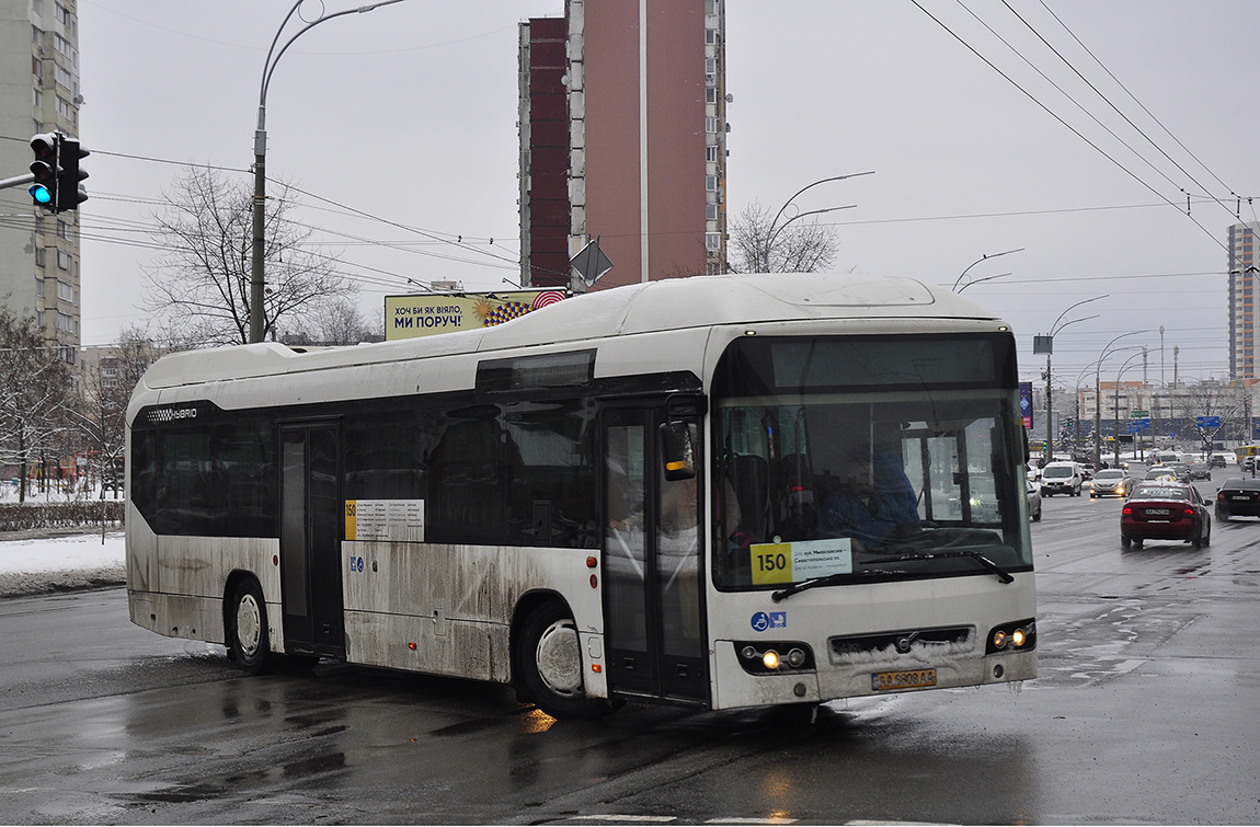 Kyiv, Volvo 7700 Hybrid # АА 8808 АА