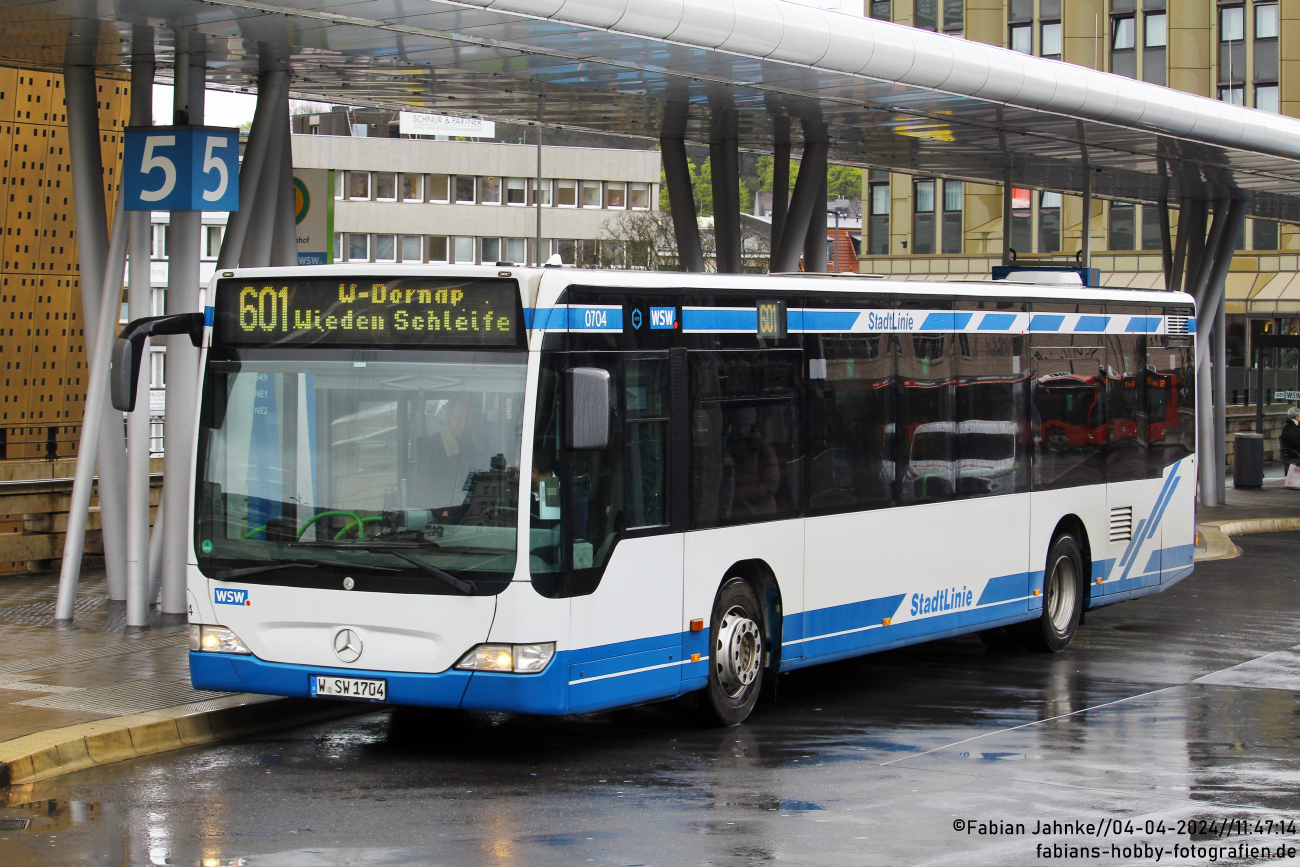 Wuppertal, Mercedes-Benz O530 Citaro Facelift nr. 0704