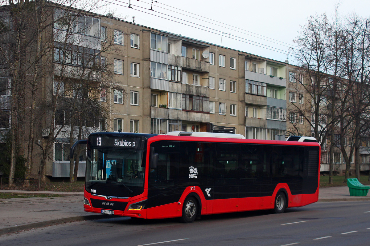 Kaunas, MAN 12C Lion's City NL330 EfficientHybrid nr. 918