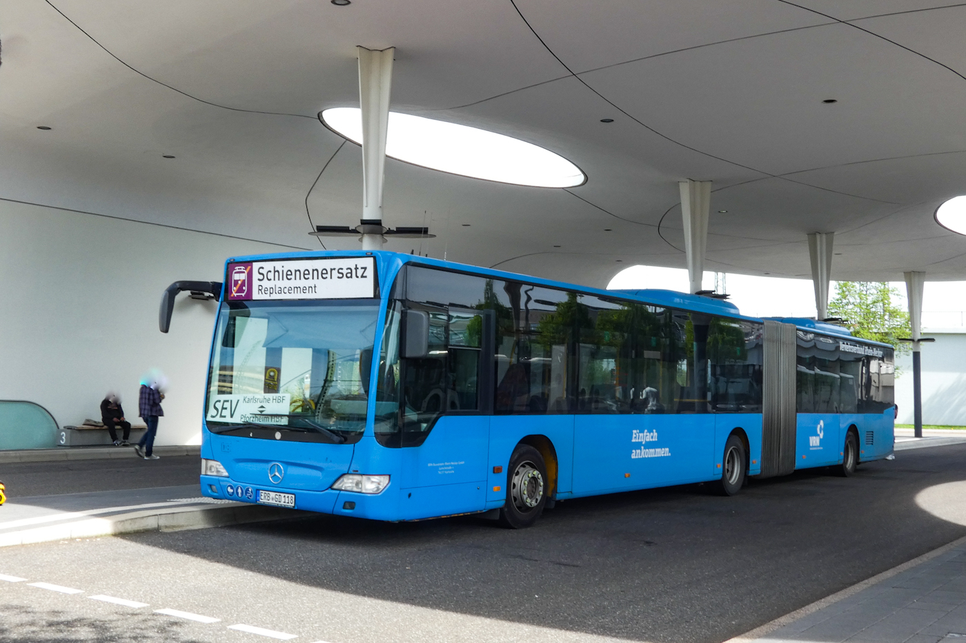 Erbach (Odenwald), Mercedes-Benz O530 Citaro Facelift G # ERB-GD 118; Karlsruhe — SEV Karlsruhe <> Stuttgart (Residenzbahn)