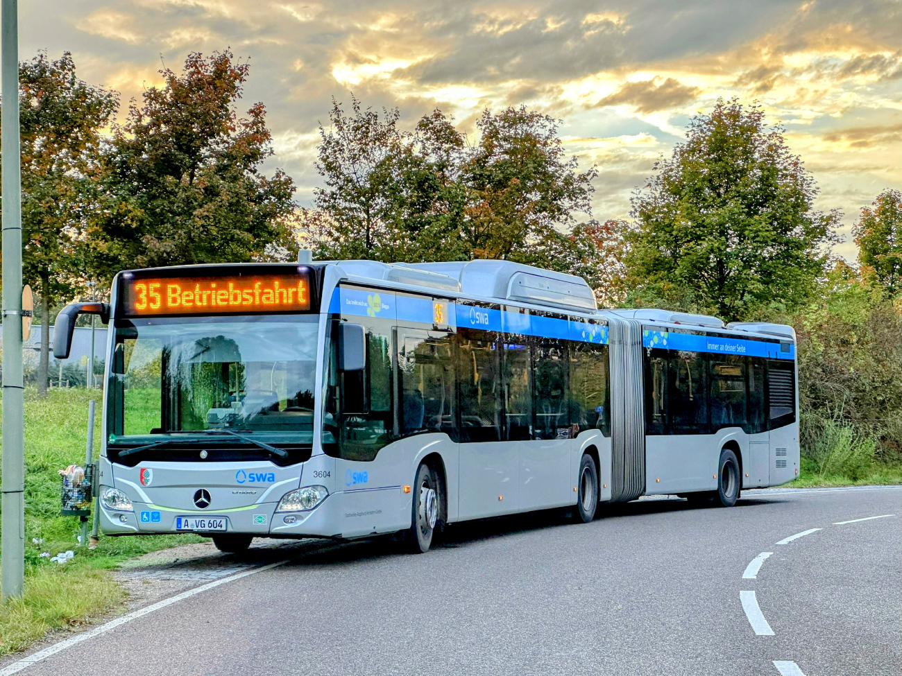 Augsburg, Mercedes-Benz Citaro C2 G NGT # 3604