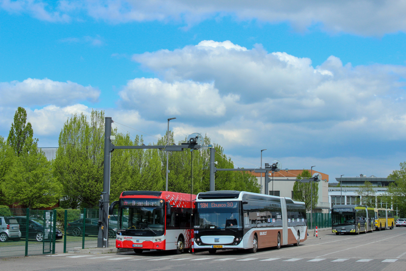 Eindhoven, Ebusco 3.0 18M # 62-BVR-3; Bonn, Ebusco 2.2 12M # 2029