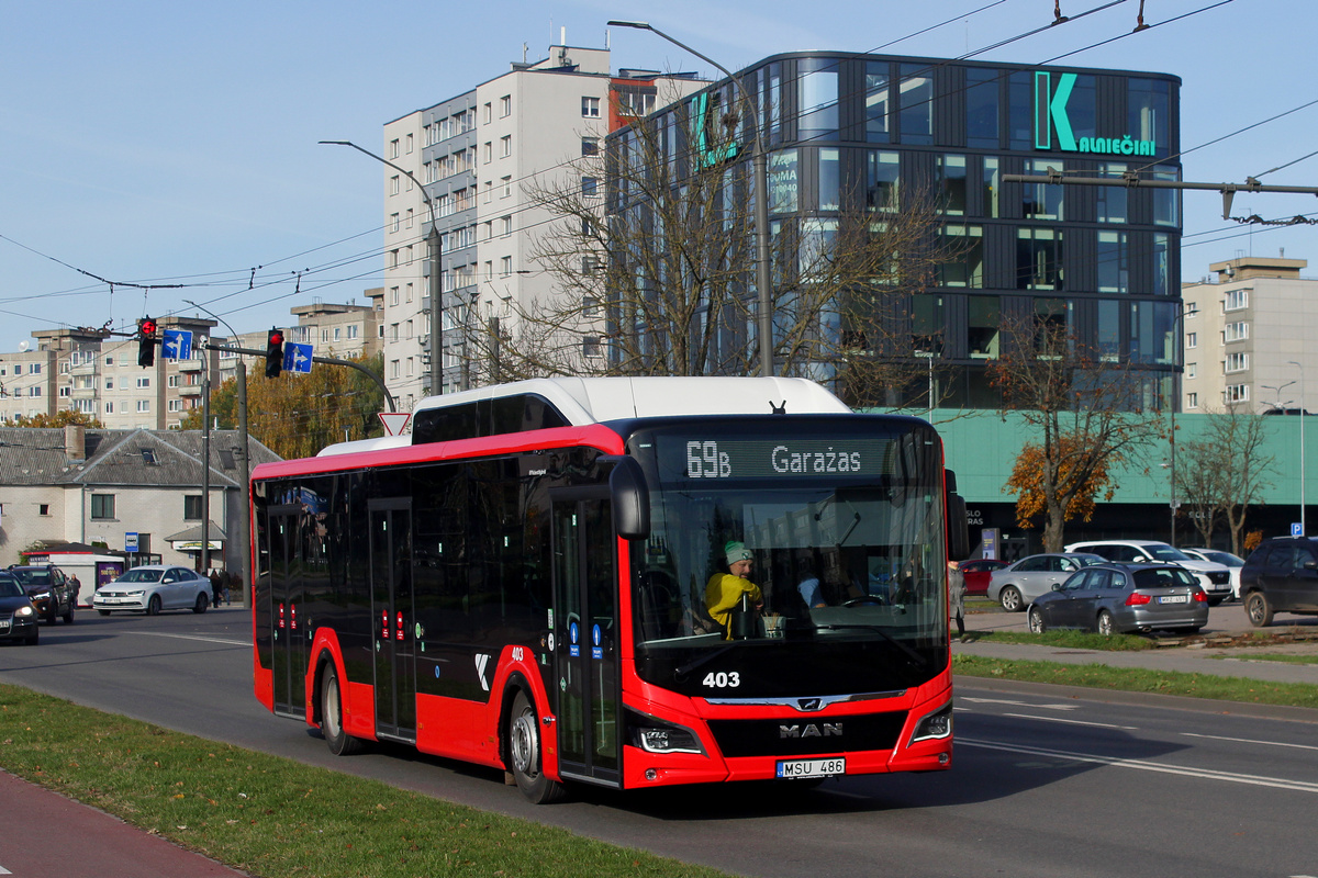 Kaunas, MAN 12G Lion's City NL280 EfficientHybrid # 403