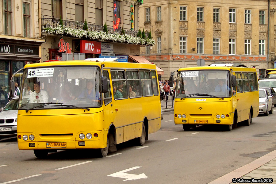 Lviv, Bogdan А09202 # ВС 1888 АА; Lviv, Bogdan А09202 # ВС 2449 АА