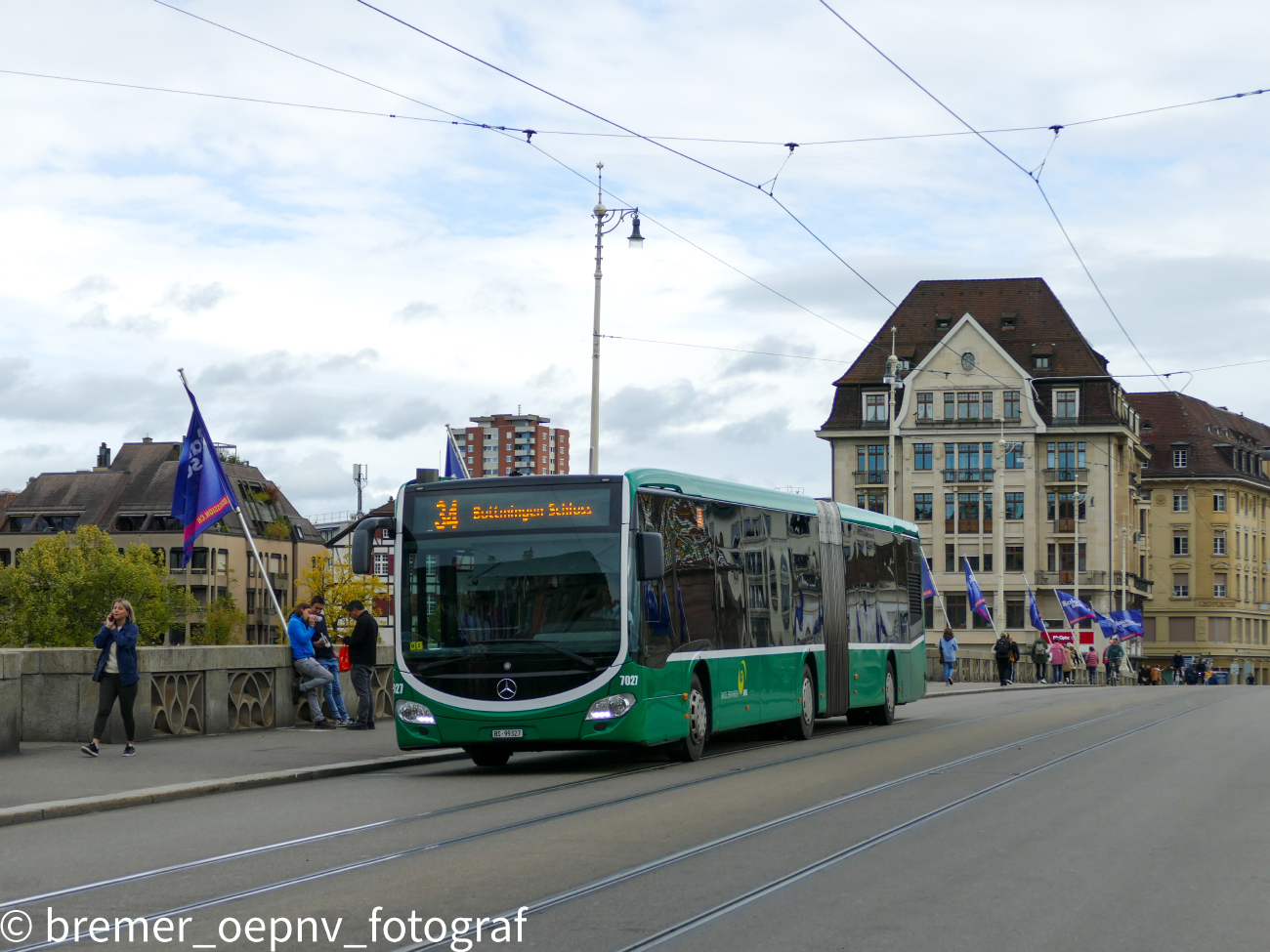 Basel, Mercedes-Benz Citaro C2 G BHNS # 7027