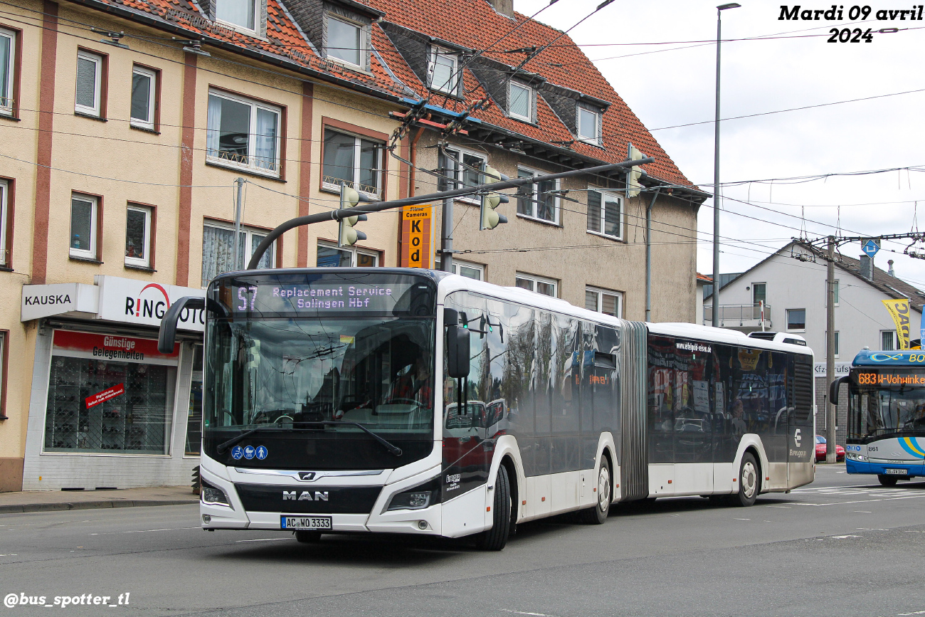 Aachen, MAN 18C Lion's City NG360 EfficientHybrid # AC-WO 3333