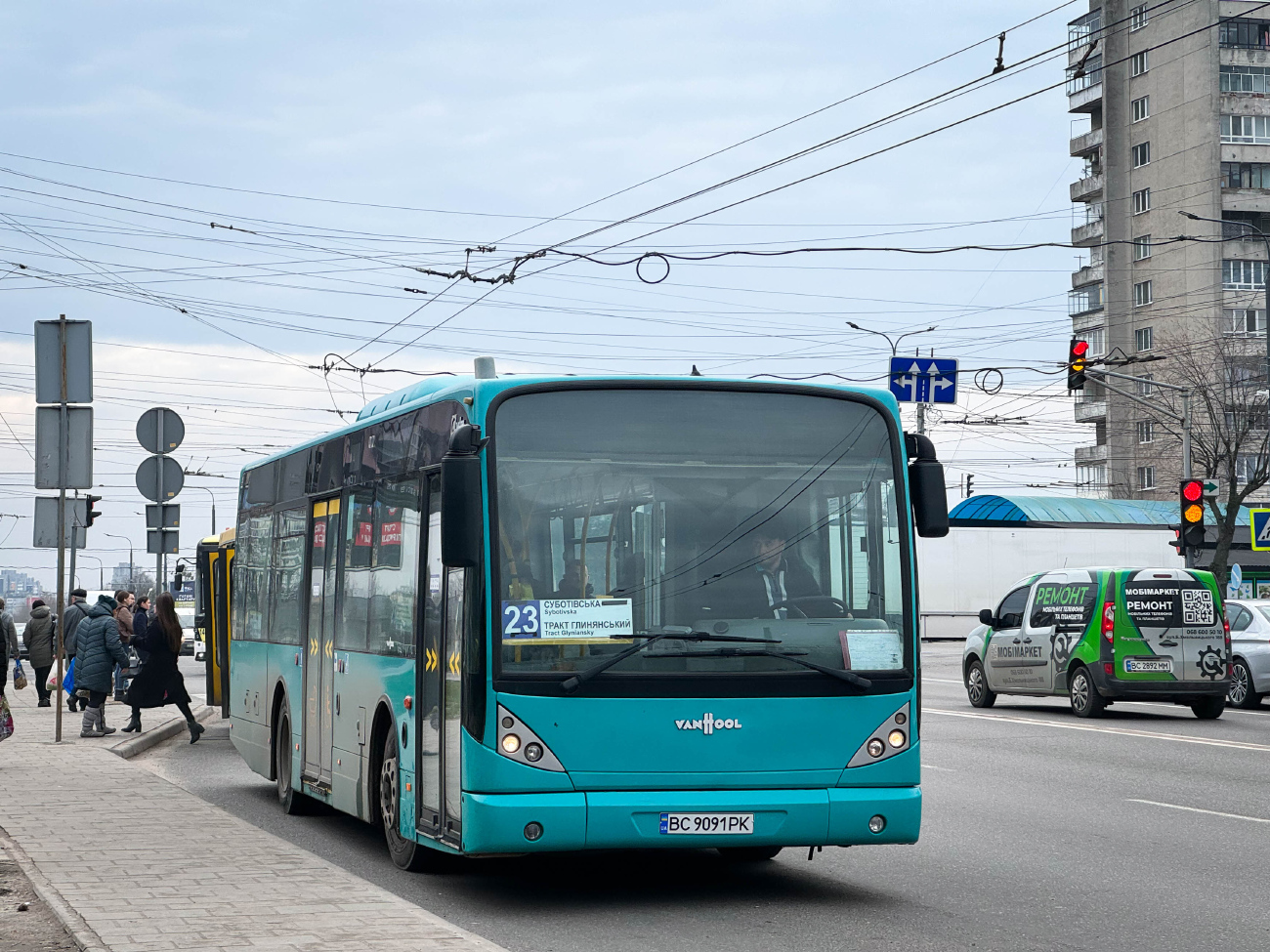 Lviv, Van Hool A330K # ВС 9091 РК