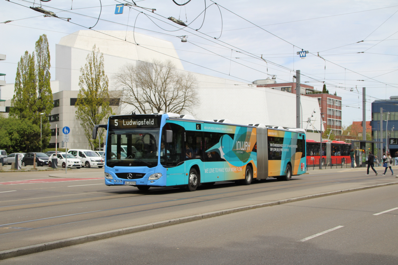 Ulm, Mercedes-Benz Citaro C2 G Hybrid # 190