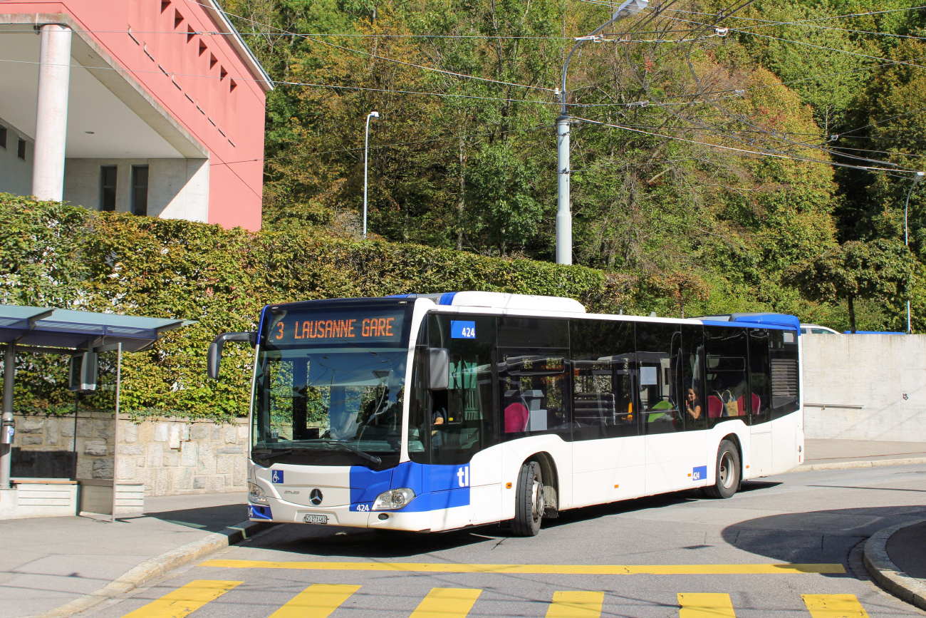 Lausanne, Mercedes-Benz Citaro C2 nr. 424