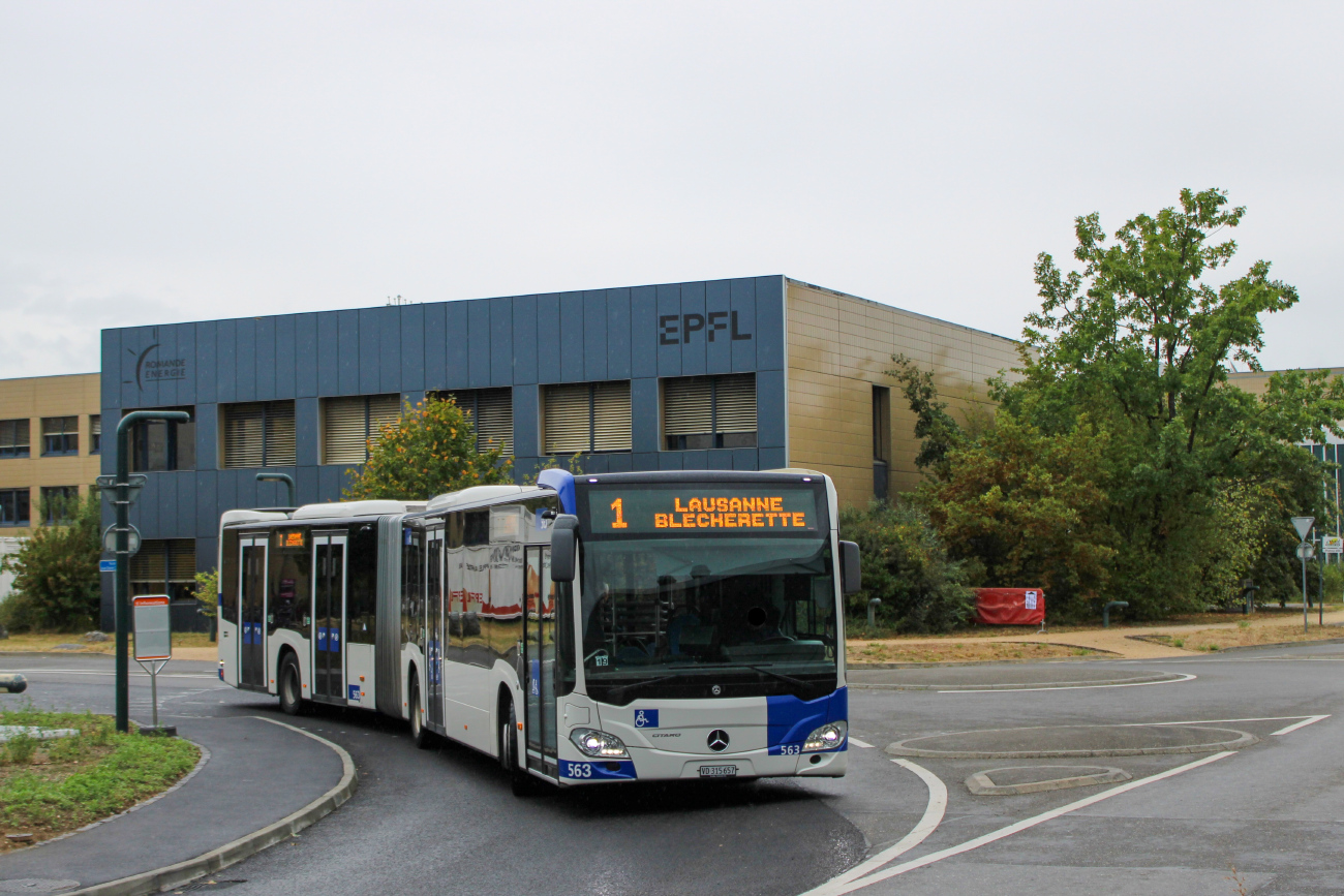 Lausanne, Mercedes-Benz Citaro C2 G # 563