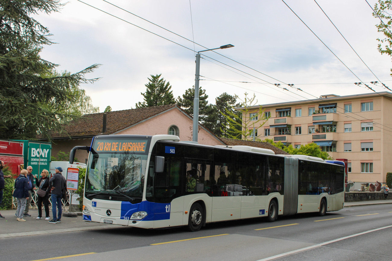 Lausanne, Mercedes-Benz Citaro C2 G # 563