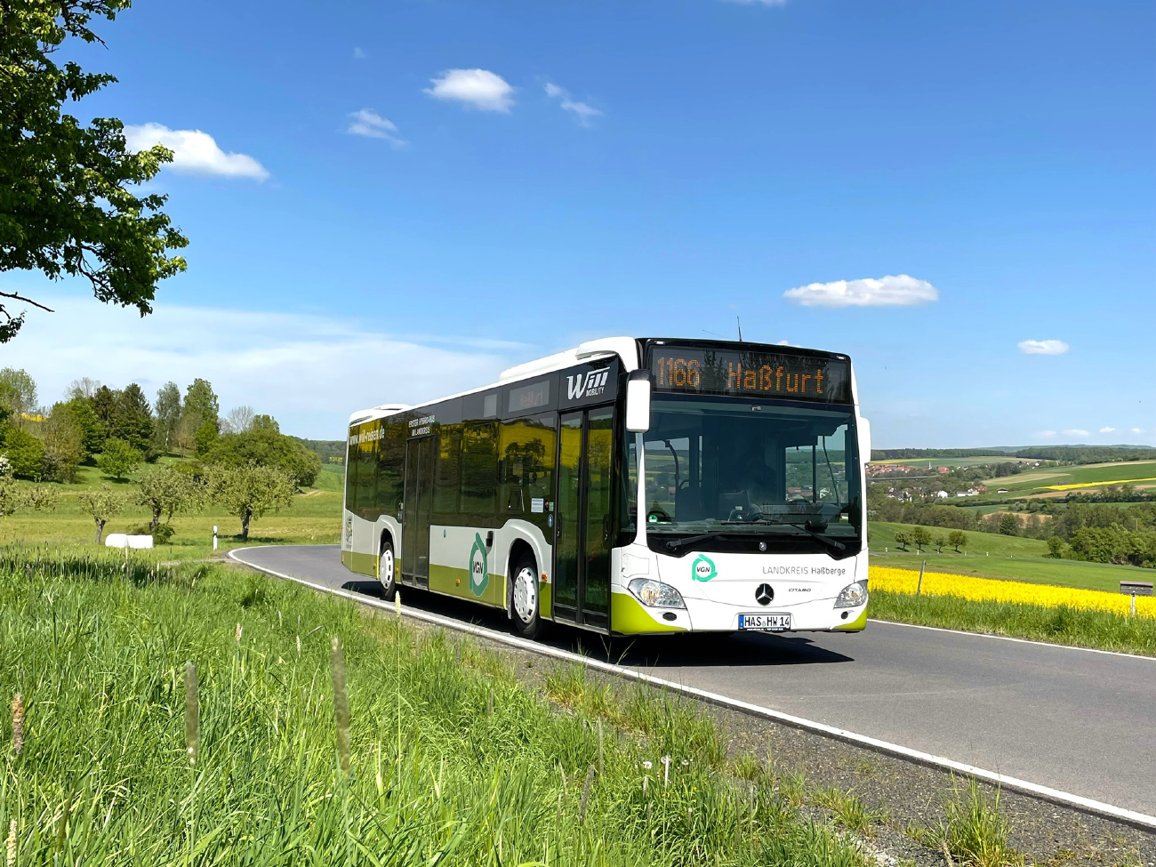 Haßfurt, Mercedes-Benz Citaro C2 Hybrid # HAS-HW 14; Haßfurt — Linienbündel 3 — Will Reisen