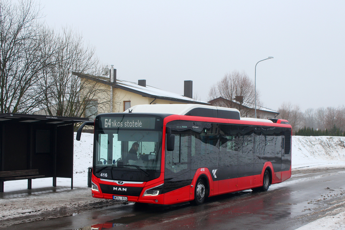 Kaunas, MAN 12G Lion's City NL280 EfficientHybrid # 416