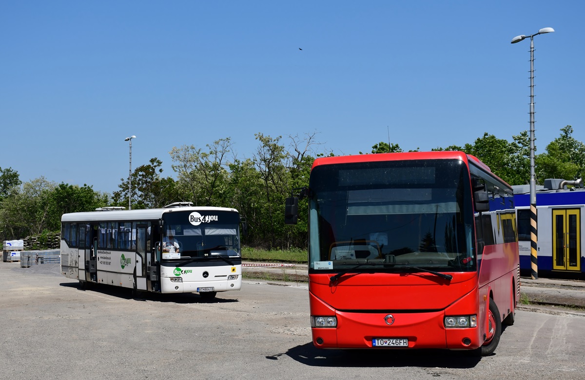 Topoľčany, Irisbus Crossway 12M # TO-246FH; Bratislava, Mercedes-Benz O345 Conecto I Ü # BT-864IB