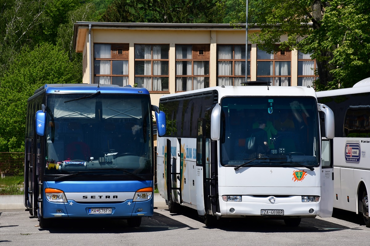 Malacky, Setra S415GT-HD # MA-676FH; Žilina, Irisbus Iliade RTX # ZA-469BR