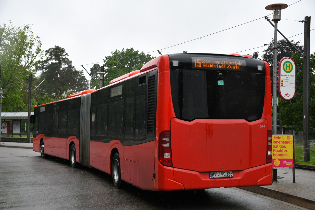 Karlsruhe, Mercedes-Benz Citaro C2 G # HVL-WG 186; Karlsruhe — SEV Verkehrsbetriebe Karlsruhe