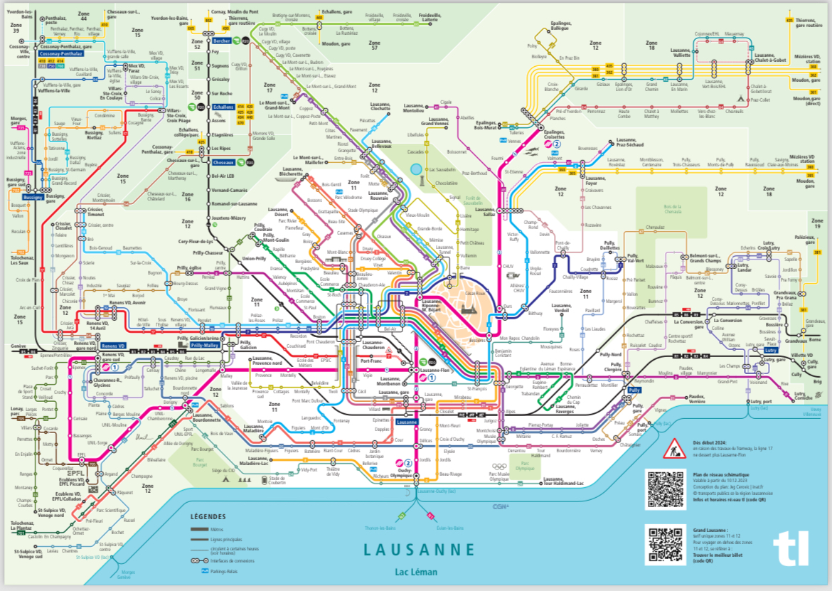 Lausanne — Maps