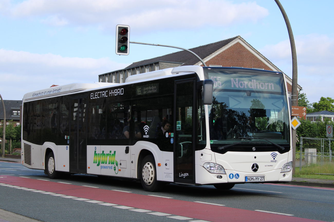 Lingen (Ems), Mercedes-Benz Citaro C2 LE MÜ Hybrid # NOH-MY 27