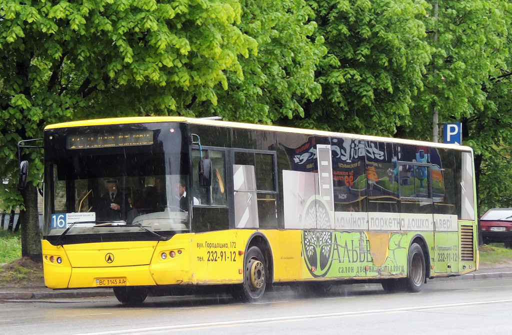 Lviv, LAZ A191 InterLAZ 13.5LE # ВС 3145 АА