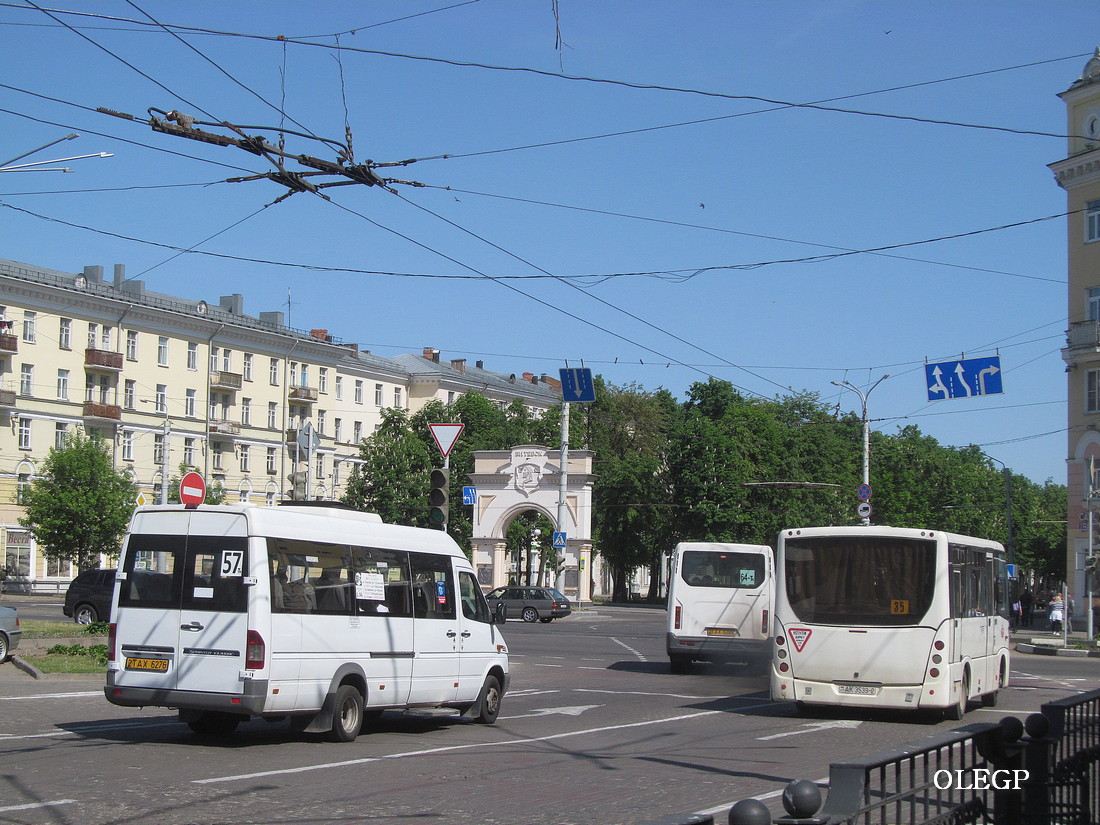 Vitebsk, Luidor-223237 (MB Sprinter Classic 411CDI) # 2ТАХ6276; Vitebsk, MAZ-241.000 # 022901; Vitebsk — Miscellaneous photos