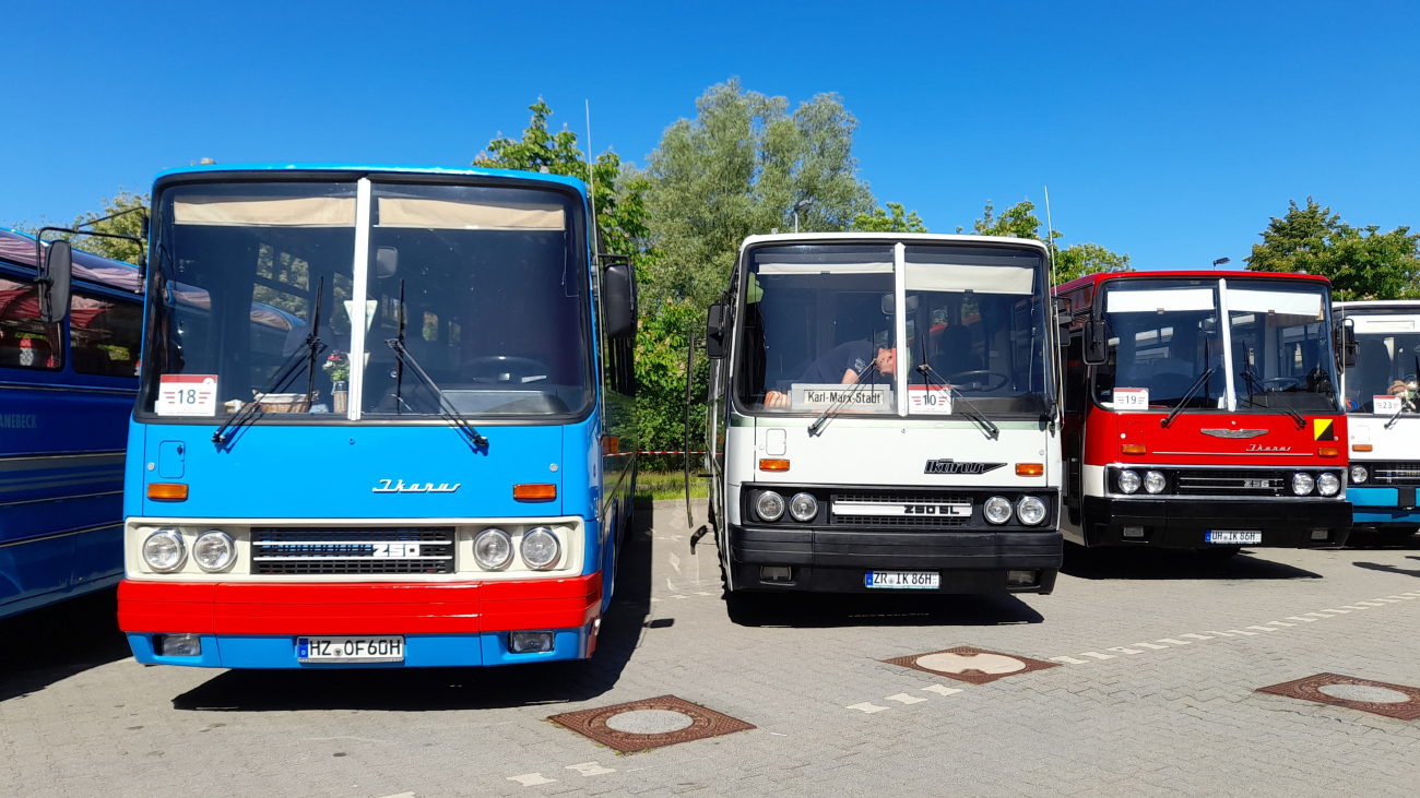 Halberstadt, Ikarus 250.59 # HZ-OF 60H; Saalfeld, Ikarus 250.** # ZR-IK 86H