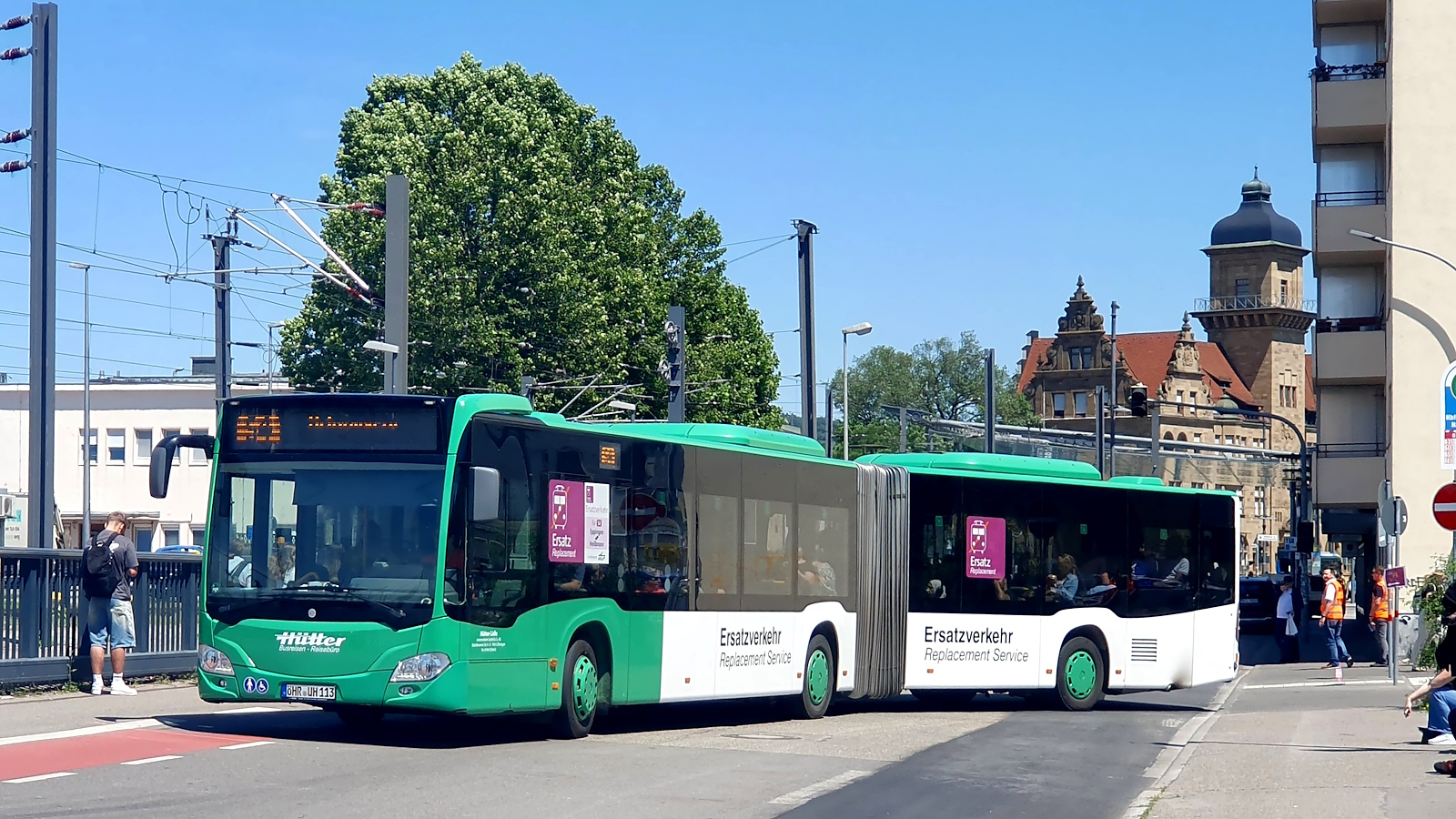 Künzelsau, Mercedes-Benz Citaro C2 G # ÖHR-UH 113; Karlsruhe — SEV Kraichgaubahn Karlsruhe <> Bretten <> Heilbronn
