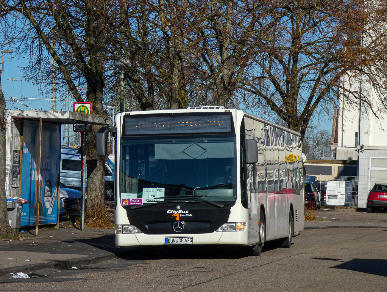 Bad Dürkheim, Mercedes-Benz O530 Citaro Facelift # DÜW-CB 423; Karlsruhe — SEV Mannheim <> Heidelberg <> Bruchsal <> Karlsruhe