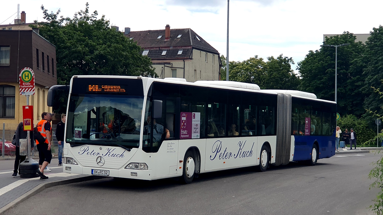 Schwäbisch Hall, Mercedes-Benz O530 Citaro G # BK-RC 52; Karlsruhe — SEV Kraichgaubahn Karlsruhe <> Bretten <> Heilbronn