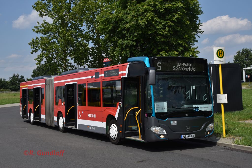 Nauen, Mercedes-Benz Citaro C2 G # HVL-WG 190