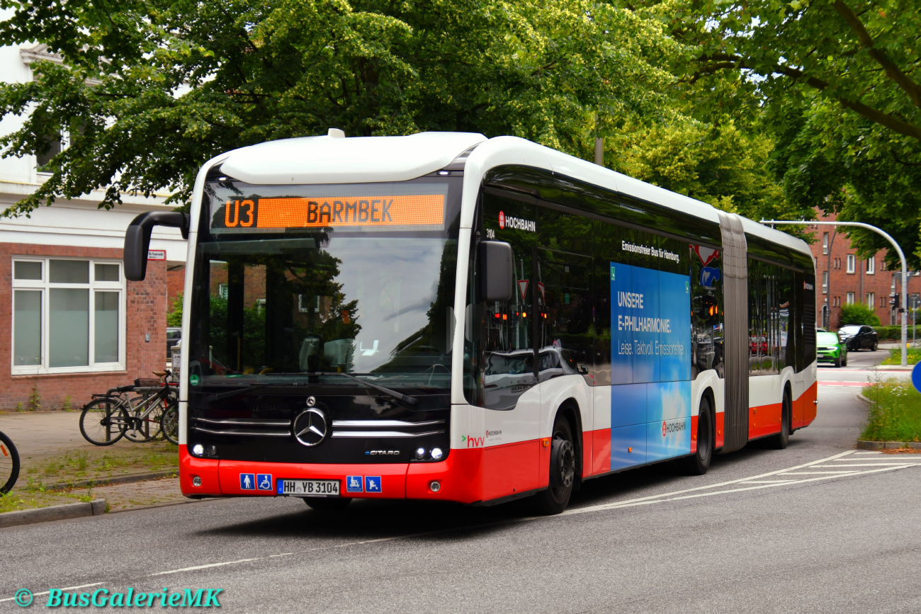 Hamburg, Mercedes-Benz eCitaro G # 3104