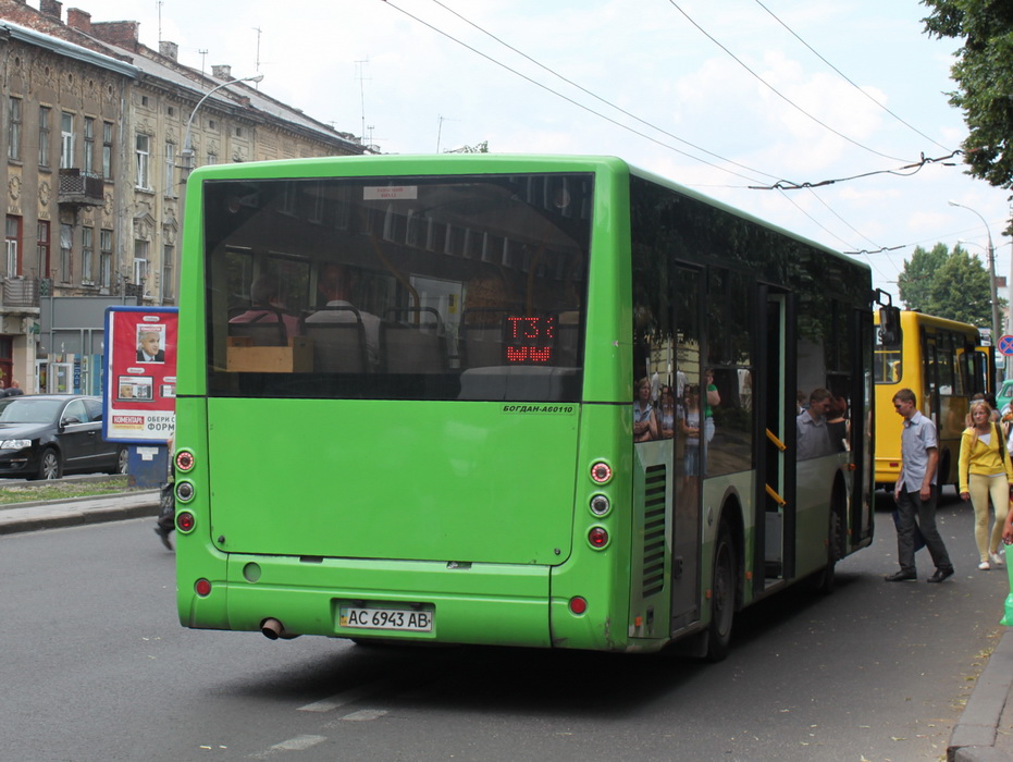 Lviv, Bogdan А60110 # АС 6943 АВ