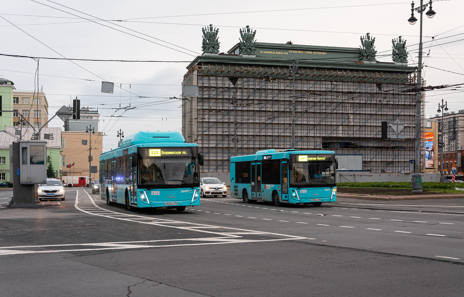 Saint Petersburg, MAZ-203.948 # 38409; Saint Petersburg, MAZ-206.947 # 38407