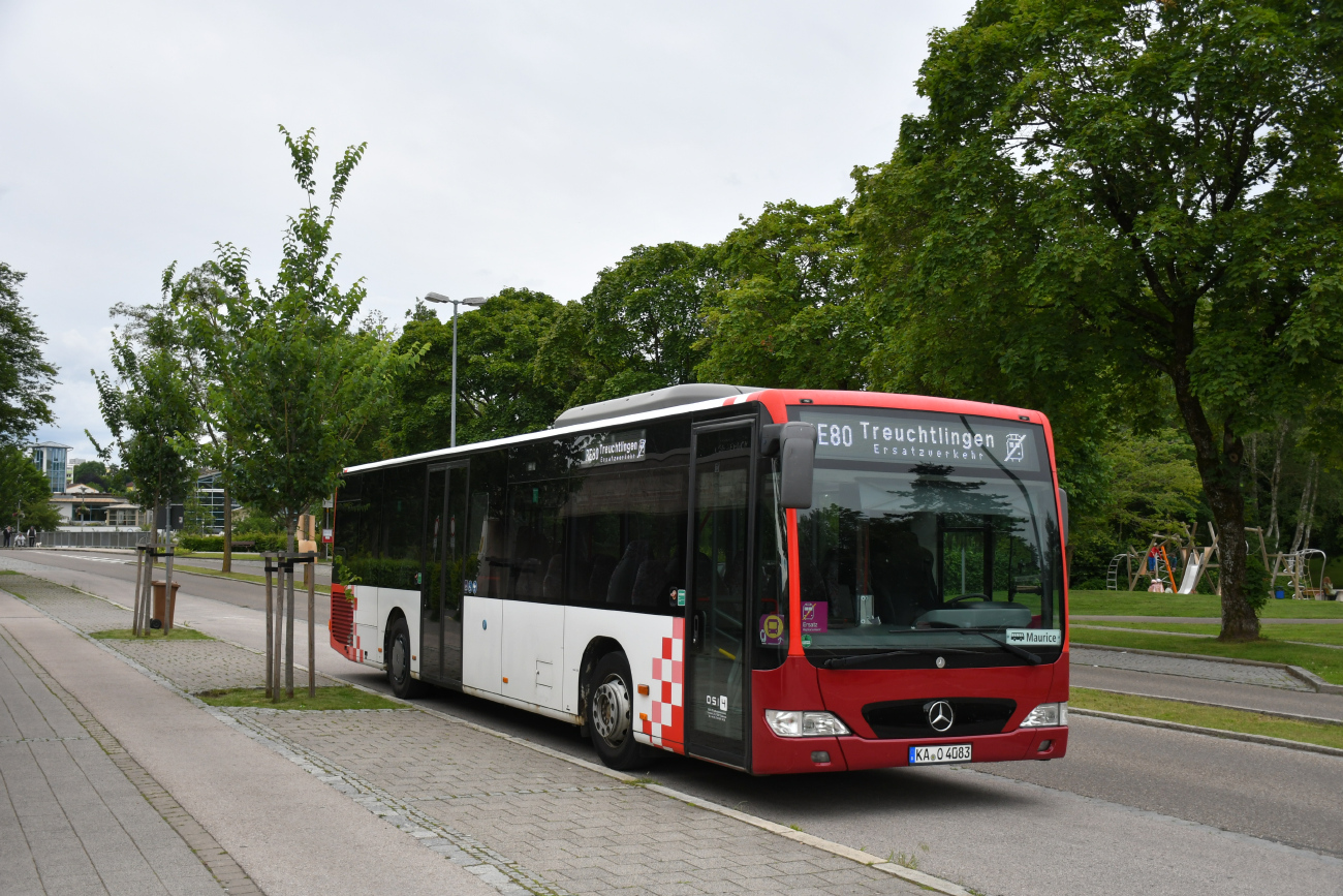 Karlsruhe, Mercedes-Benz O530 Citaro Facelift Ü # 083; Würzburg — SEV Würzburg — Treuchtlingen