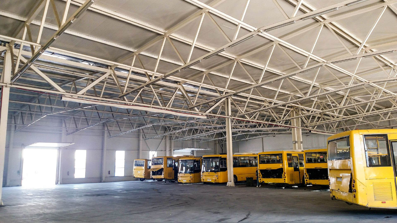 Tbilisi, Bogdan А144.5 # TTC-544; Tbilisi, Bogdan А144.5 # TTC-547; Tbilisi, Bogdan А144.5 # TTC-447; Tbilisi, Bogdan А144.5 # TTC-551; Tbilisi — Bus Depot N2