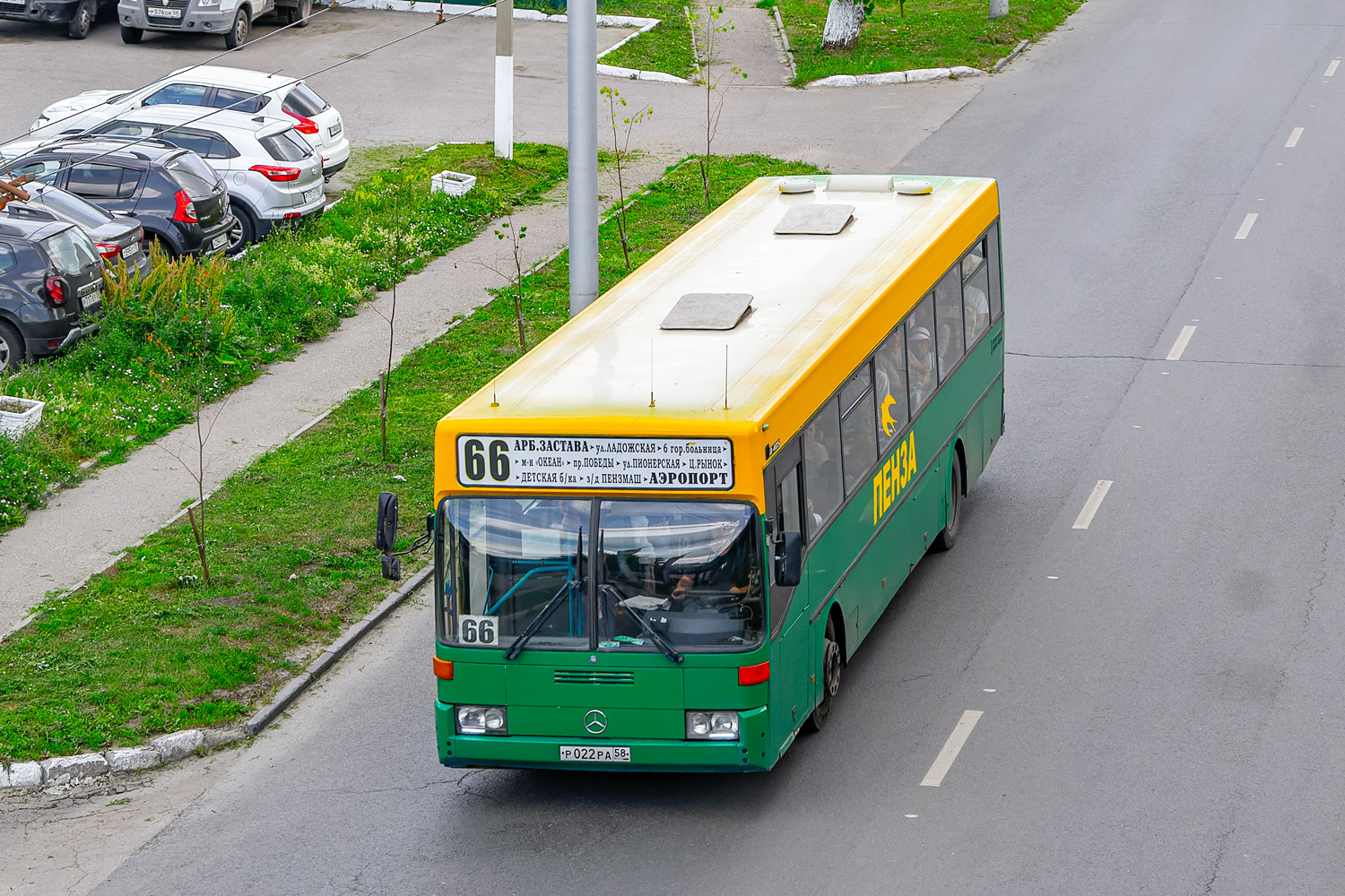 Penza, Mercedes-Benz O405 # Р 022 РА 58