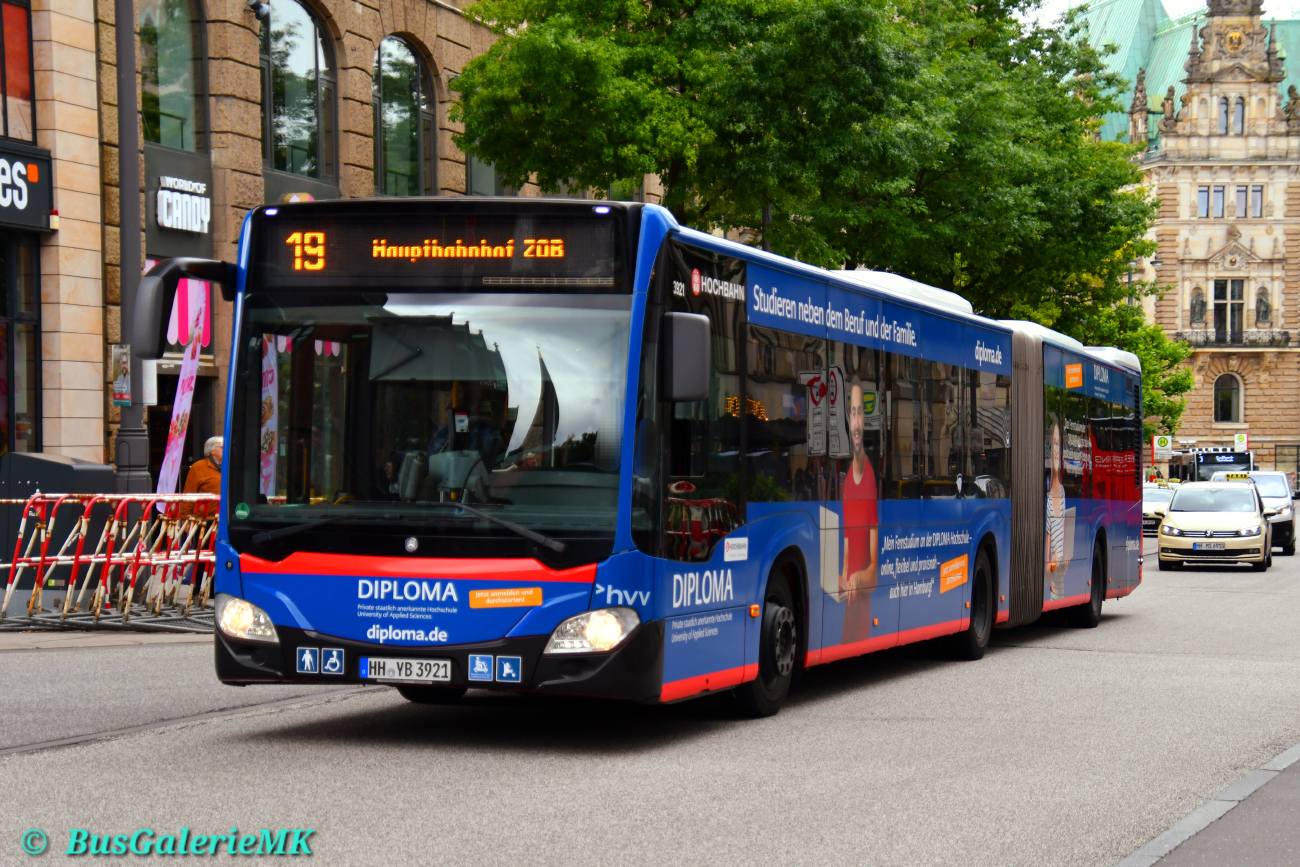 Hamburg, Mercedes-Benz Citaro C2 G Hybrid # 3921