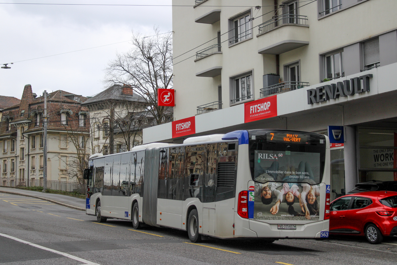 Lausanne, Mercedes-Benz Citaro C2 G # 563