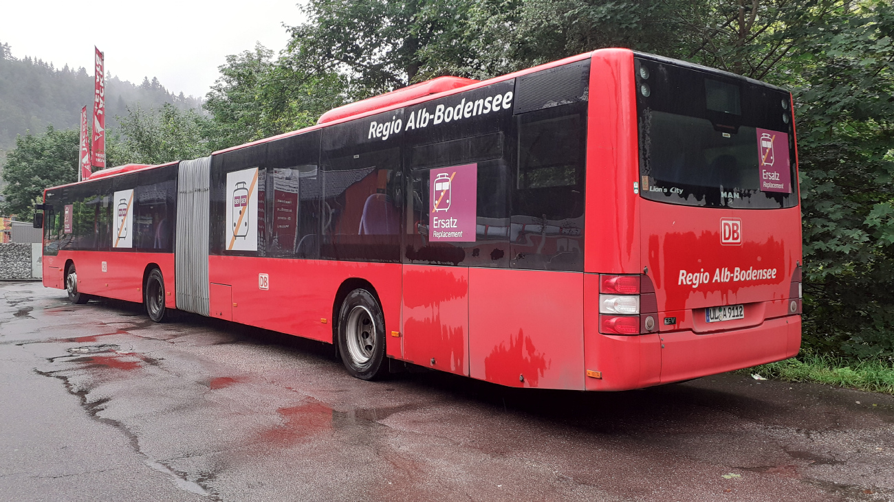 Ulm, MAN A23 Lion's City G NG363 # UL-A 9112; Offenburg — SEV Schwarzwaldbahn