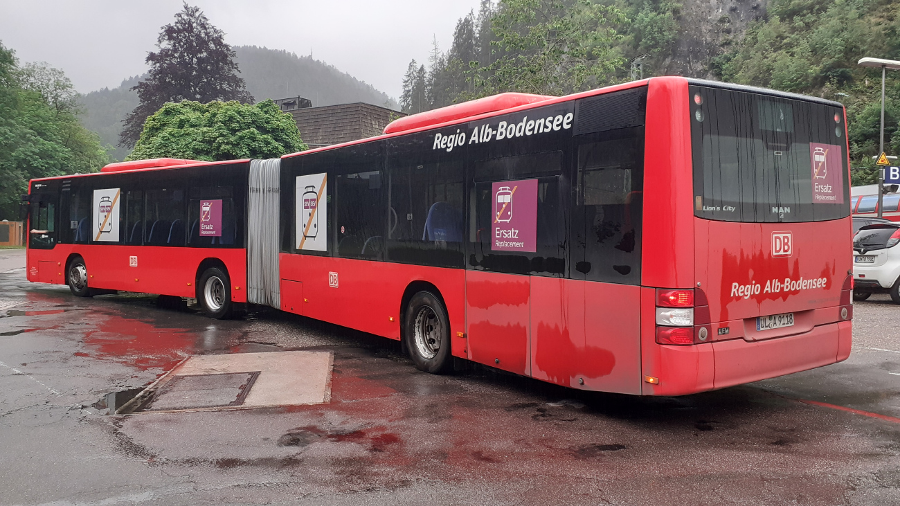 Ulm, MAN A23 Lion's City G NG363 # UL-A 9118; Offenburg — SEV Schwarzwaldbahn