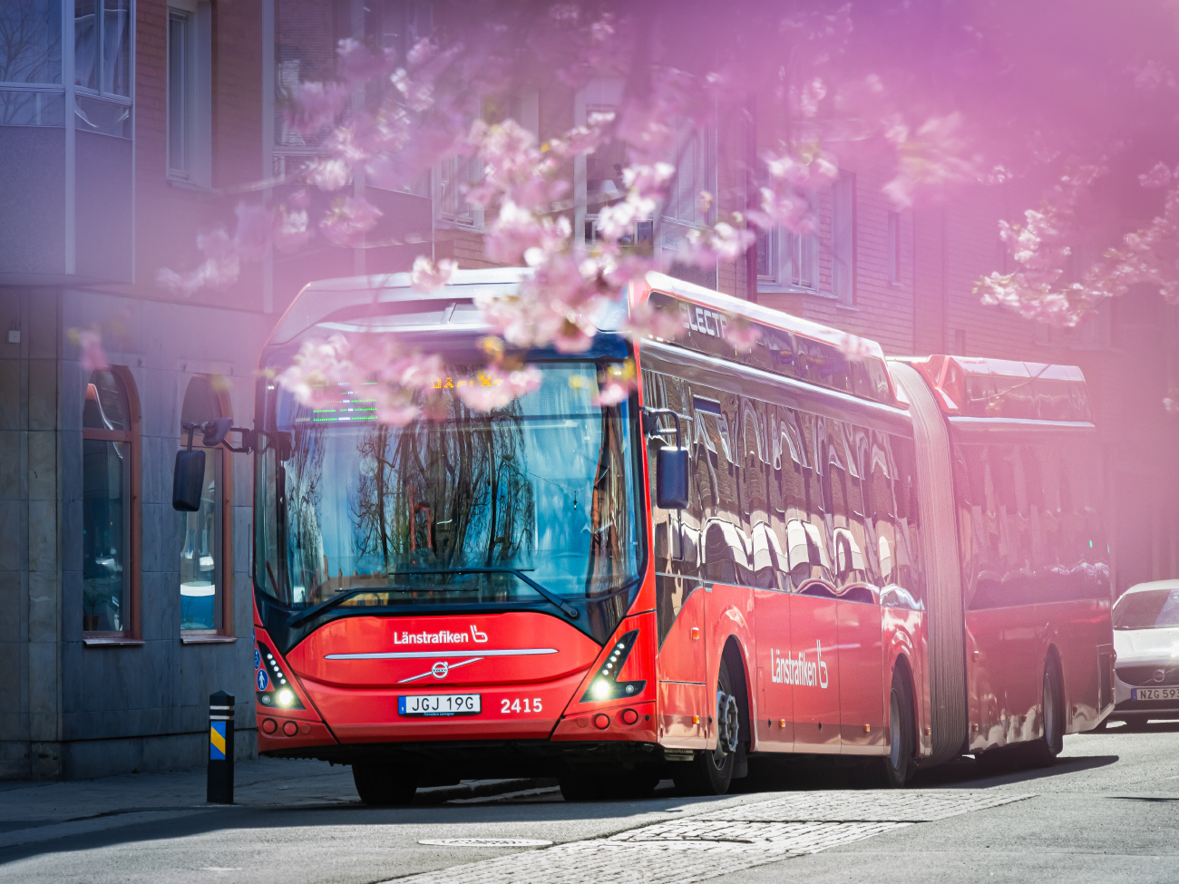 Jönköping, Volvo 7900A Electric # 2415; Photo creativitiy