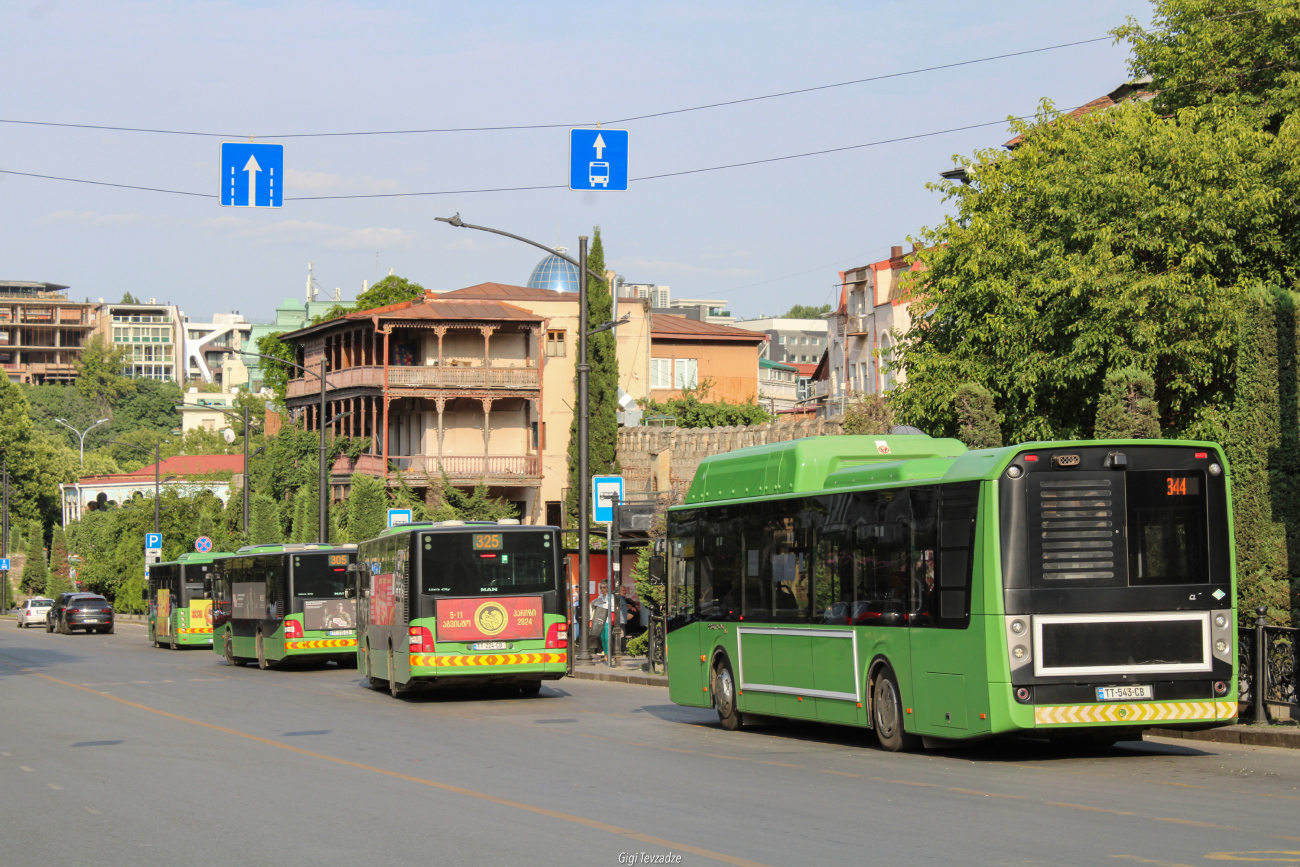 Tbilisi, BMC Procity II 12 CNG # TT-543-CB; Tbilisi, MAN A47 Lion's City M NL293-10,5 # TT-224-CB; Tbilisi, MAN A47 Lion's City M NL293-10,5 # TT-215-CB