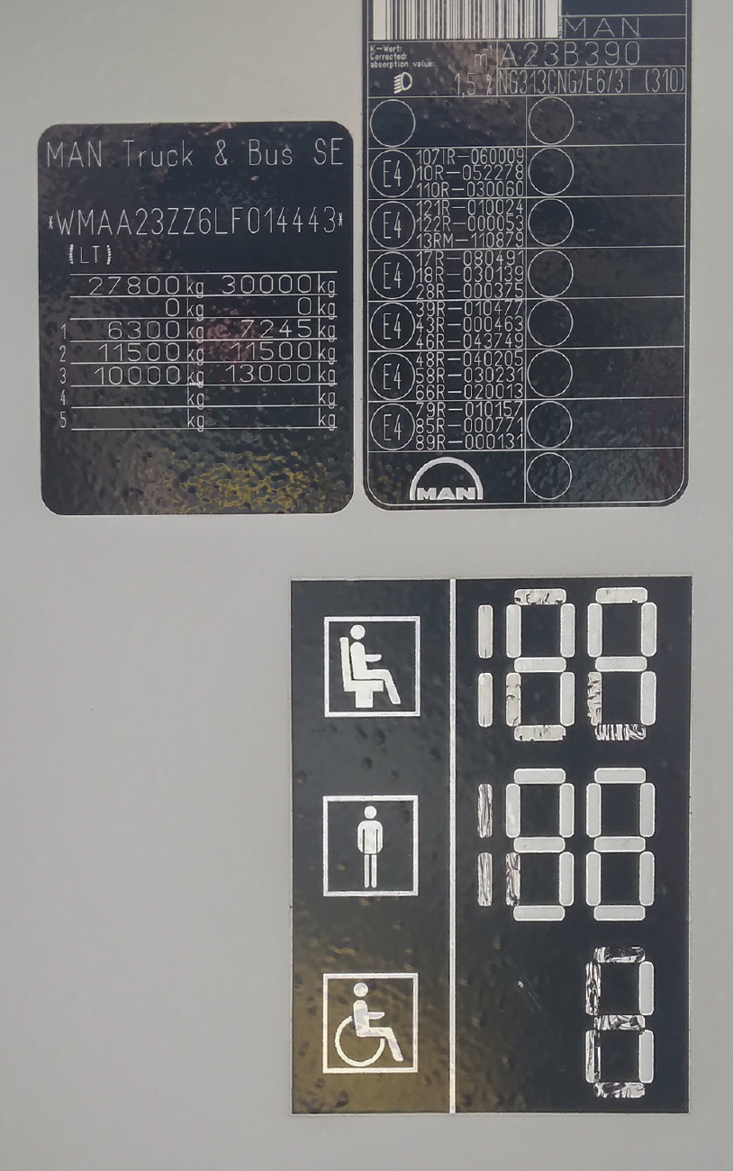 Vilnius, MAN A23 Lion's City G NG313 CNG # 4178