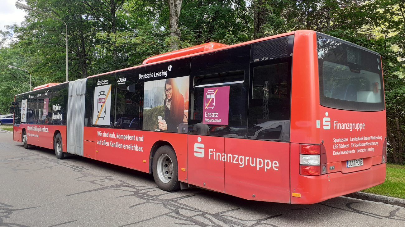 Ulm, MAN A23 Lion's City G NG363 # UL-A 9003; Offenburg — SEV Schwarzwaldbahn