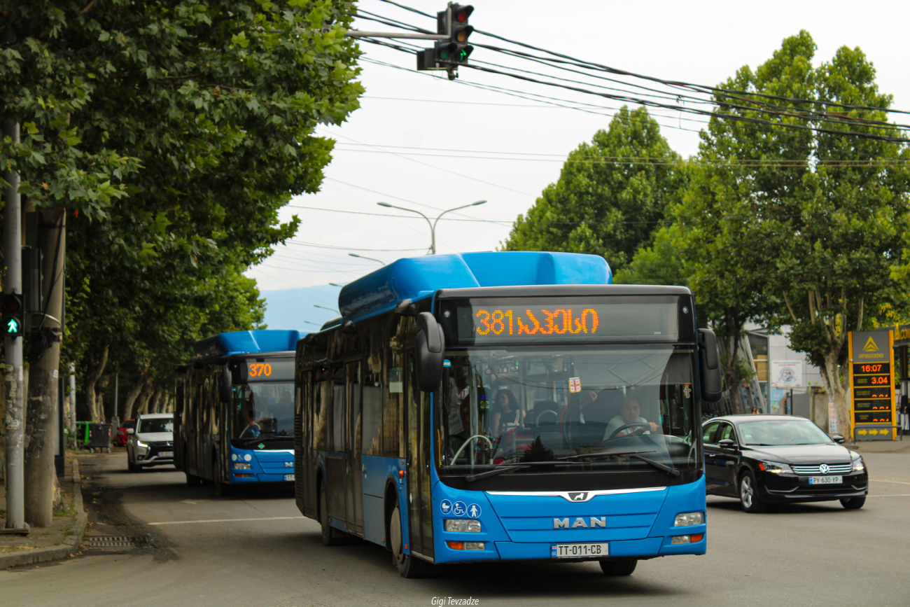 Tbilisi, MAN A21 Lion's City NL313 CNG # TT-011-CB; Tbilisi, MAN A21 Lion's City NL313 CNG # TT-002-CB
