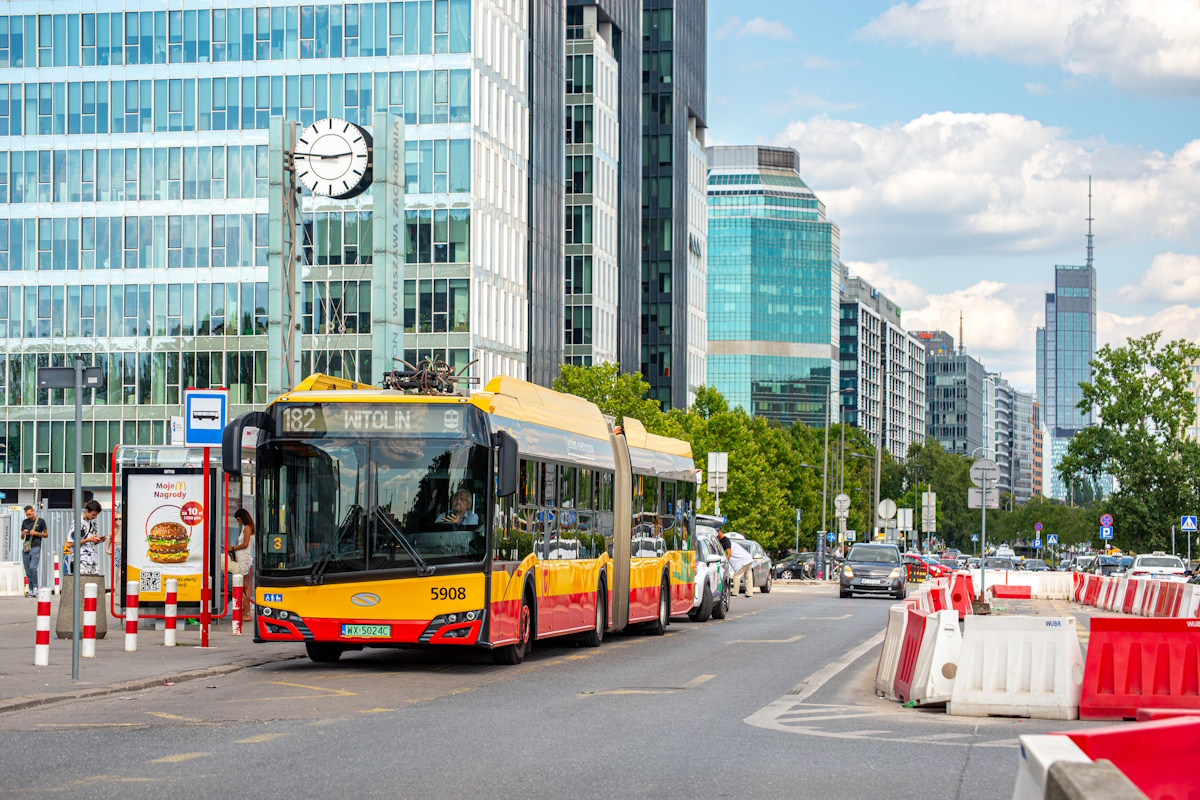 Warsaw, Solaris Urbino IV 18 electric # 5908