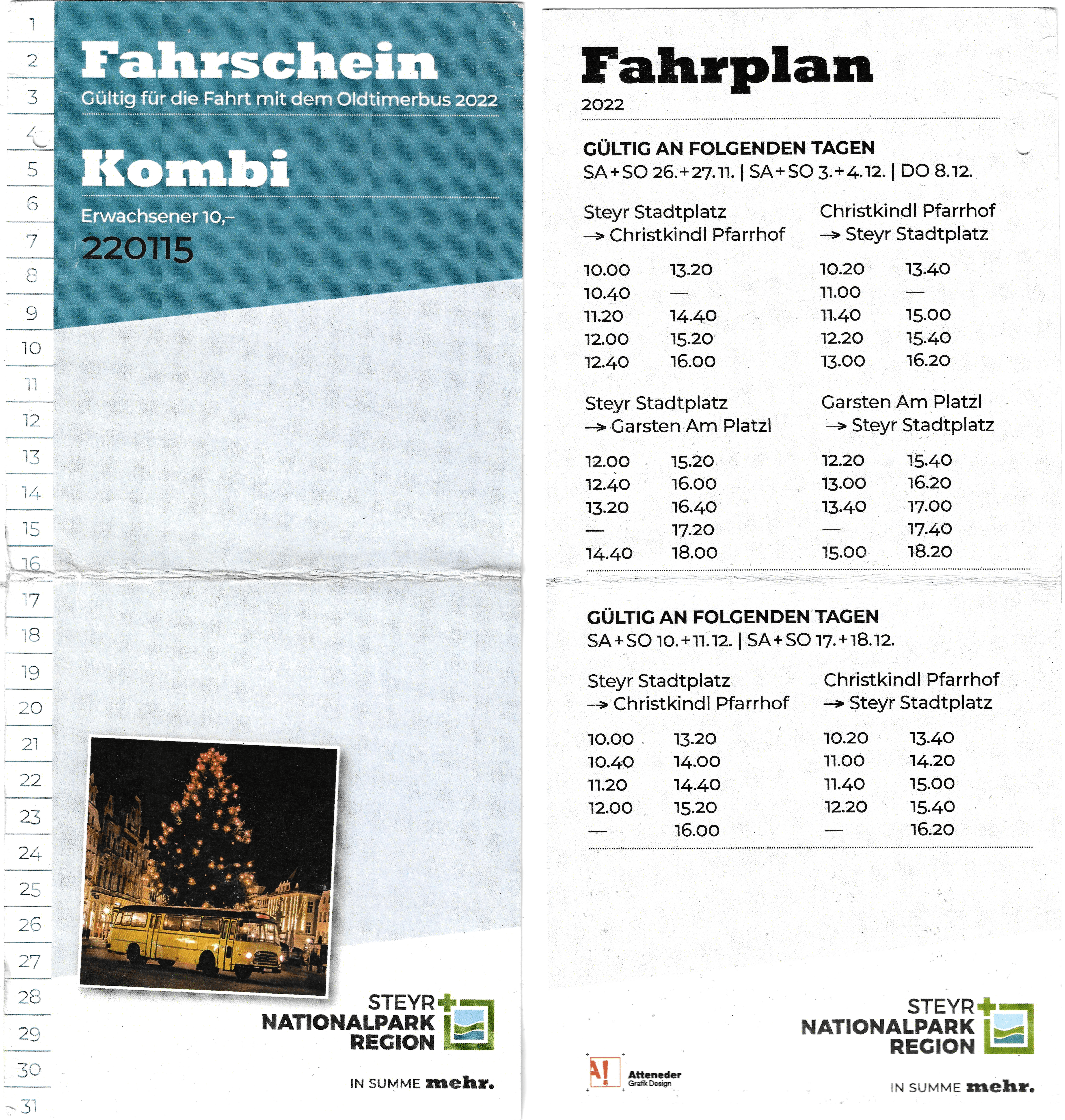 Steyr — Tickets; Tickets (all)