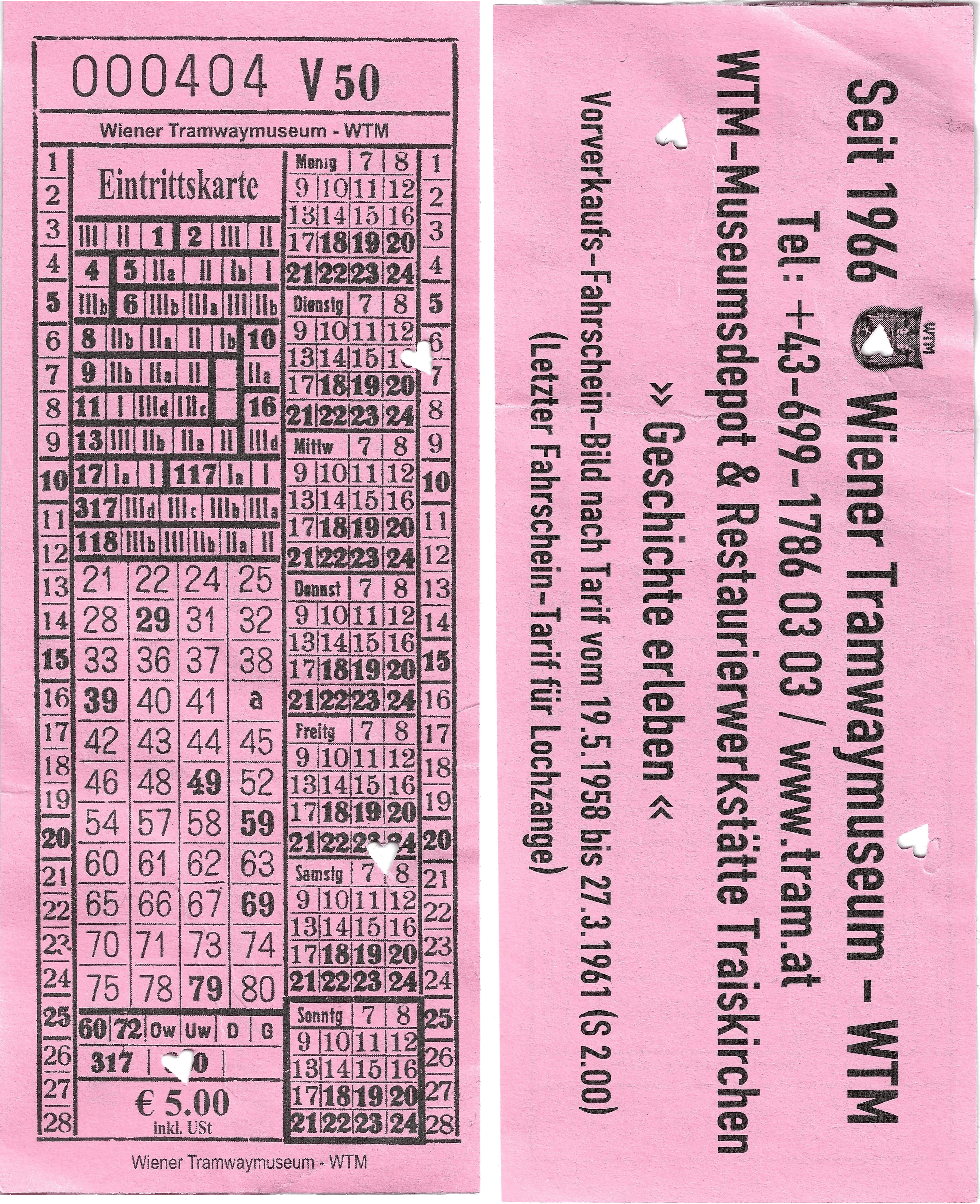 Vienna — Tickets; Tickets (all)