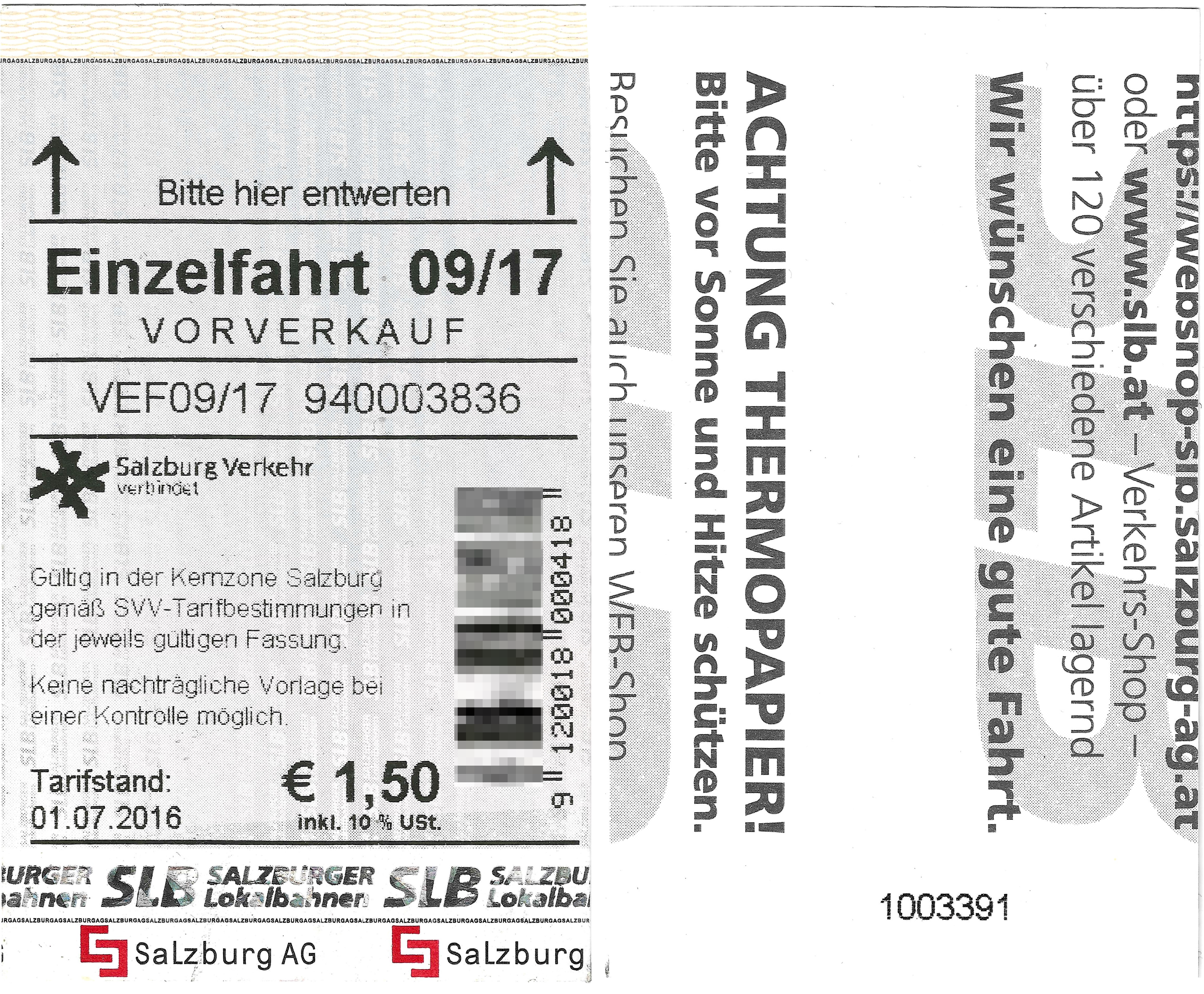 Salzburg — Tickets; Tickets (all)