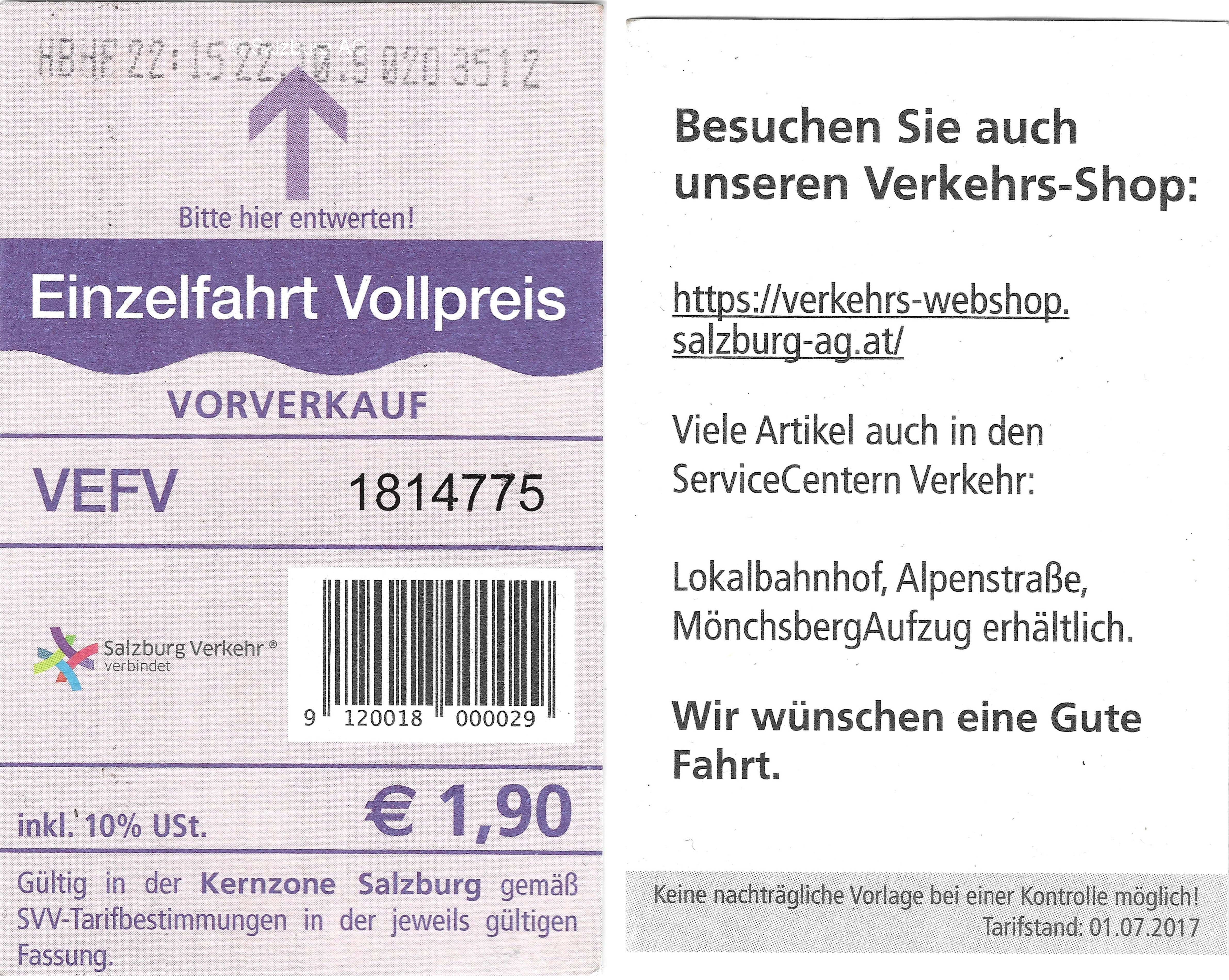 Salzburg — Tickets; Tickets (all)